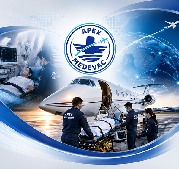 Apex Medevac international medical transport team